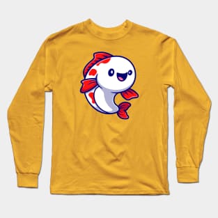 Cute Koi Fish Cartoon Long Sleeve T-Shirt